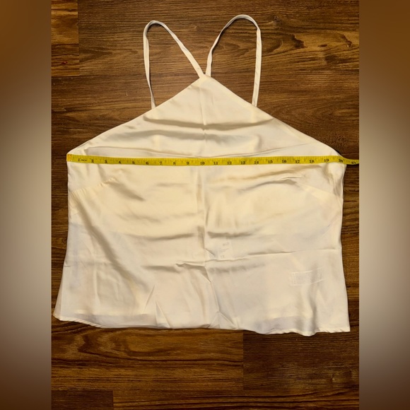 Forever 21 Ivory Satin Y-Neck Cami size 0X - Picture 9 of 9